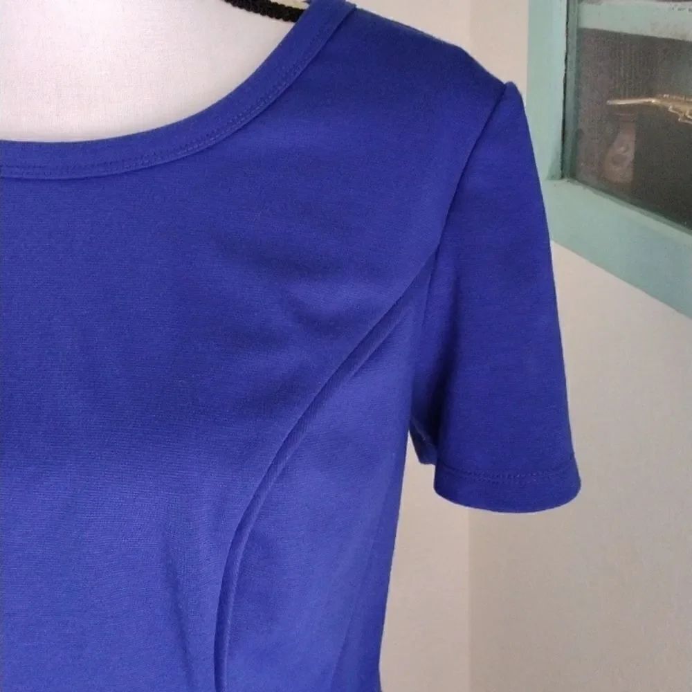 AB Studio Blue Knit Dress - Picture 4 of 12